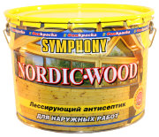 Антисептик лессирующий Symphony Нордик Вуд (Симфония Нордик Вуд) 9 л.