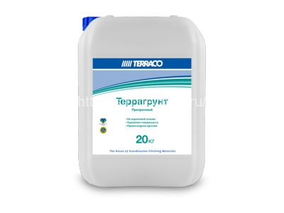 Terraco Террагрунт белая, проникающая акриловая грунтовка , 10 кг.