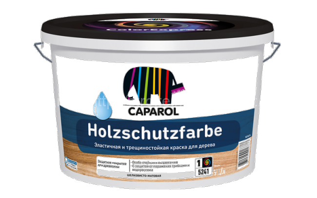 Краска Caparol Holzschutzfarbe, База 3 (Капарол Хольцшутцфарбе) краска по дереву внутри и снаружи 2,35л