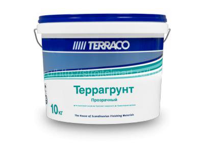 Terraco Террагрунт прозрачная, акриловая проникающая грунтовка 10 кг.