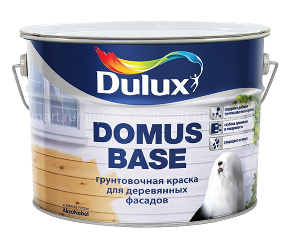 Dulux Domus Base (Дулюкс Домус База) грунтовочная краска для дерева 10л