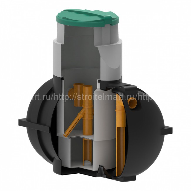 Септик для загородного дома и коттеджа Rostok Загородный (черный)