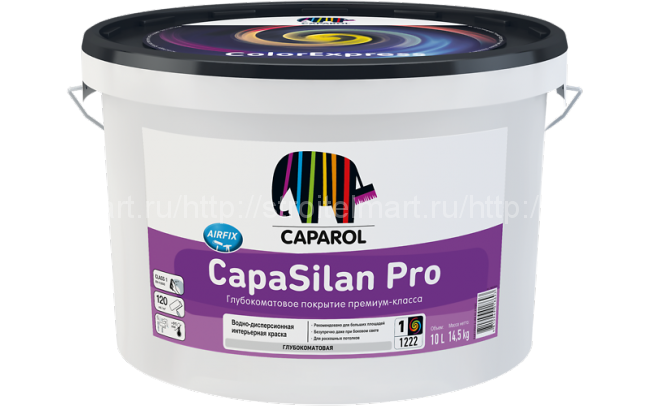Caparol CapaSilan Pro Bas 1 (Капарол Капасилан Про) интерьерная краска на основе силиконовой смолы 10л