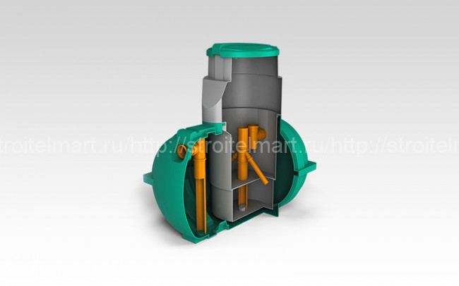 Септик для загородного дома и коттеджа Rostok Коттеджный Плюс (черный)