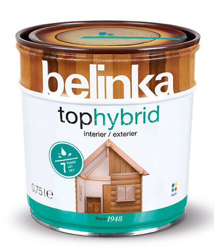 Belinka Tophybrid (Белинка Топгибрид) декоративное лазурное покрытие для дерева 2,5л