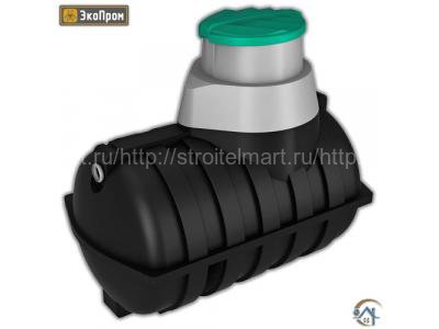 Емкость подземная пластиковая Экопром U 2000л черная