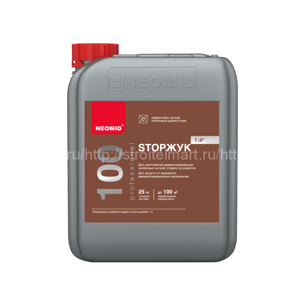 Neomid STOPжук (Неомид Антижук) пропитка-антисептик от насекомых, 1 л.