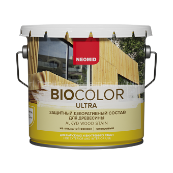 Neomid Bio Color Ultra (Неомид Био Колор Ультра) лессирующий антисептик для древесины, 9 л.