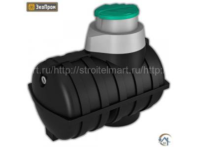 Емкость подземная пластиковая Экопром U 3000л черная