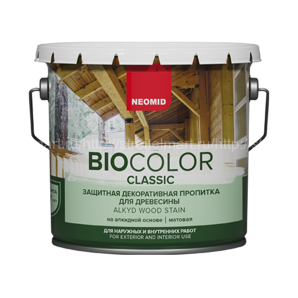 Neomid Bio Color Classic (Неомид Био Колор Классик) лессирующий антисептик для древесины, 9 л.