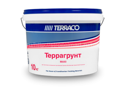 Terraco Террагрунт Maxi, универсальная грунтовка глубокого проникновения, 10 кг.
