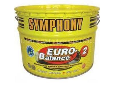 Symphony Euro Balance 2 (Симфония Евробаланс) акрилатная краска для стен и потолков, 9л.
