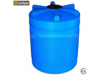 Большой пластиковый бак для воды Экопром ЭВЛ 3000 л