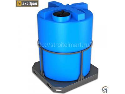 Большой пластиковый бак для воды Экопром T 3000 л в обрешетке
