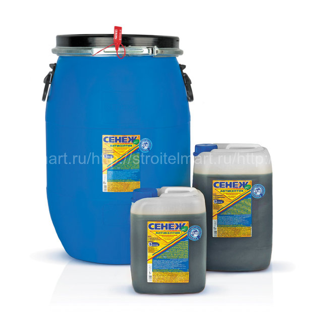 Сенеж, пропитка-антисептик для древесины, 65 л.