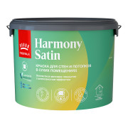 Tikkivala Гармония Satin (Harmony Сатин) база А, краска для стен и потолков акриловая, 1 класс, матовая 9л 