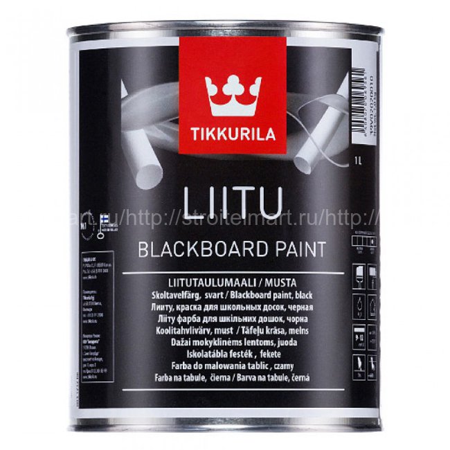 Tikkurila Liitu (Лииту ) краска для школьных досок база С, 1 л.