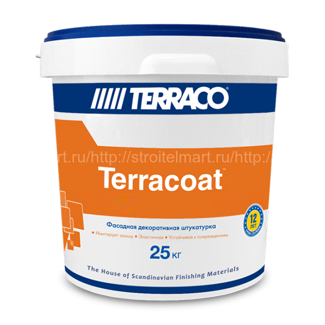 Terraco Terracoat Decor, декоративное покрытие с текстурой шагрень, 25кг