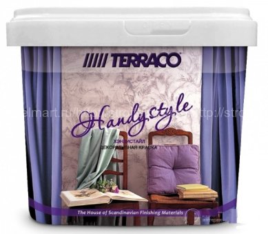 Terraco ХЭНДИСТАЙЛ HS1001(Террако) Декоративное покрытие для стен с перламутровым эффектом 5кг