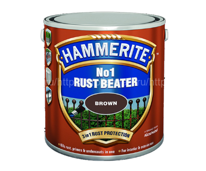 Hammerite №1 Rust-Beater (Хаммерайт) грунт коричневый антикоррозийный, 2,5 л.