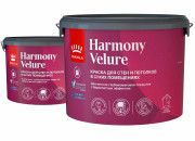 Tikkivala Гармония Велюр (Harmony Velure) база А,  краска для стен и потолков акриловая глубокоматовая 2,7л