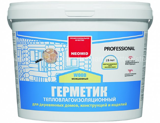 Neomid Теплый Дом Wood Professional (Неомид) герметик межшовный для дерева, картридж 310мл.
