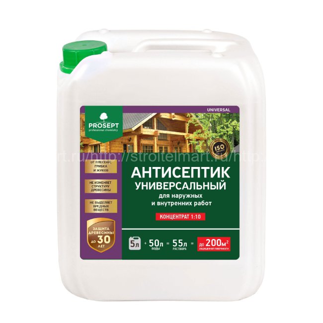 Prosept Universal (Просепт Универсал) универсальный трудновымываемый антисептик (1:10) 5л.