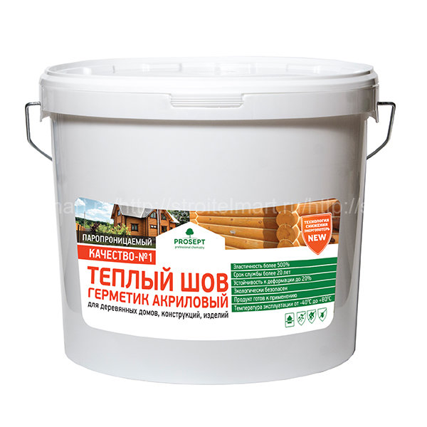 Prosept Теплый Шов (Просепт) Шовный герметик для дерева 15кг.