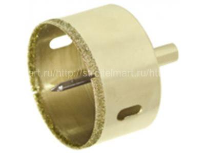 Алмазная коронка с центральным сверлом (золотой) СТК-067, 60 мм