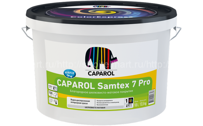 Краска Caparol Samtex 7 Pro, Bas 1 (Капарол Самтекс 7 Про) латексная интерьерная 10л