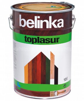 Belinka Toplasur (Белинка Топлазурь) декоративное лазурное покрытие для дерева, 10л.