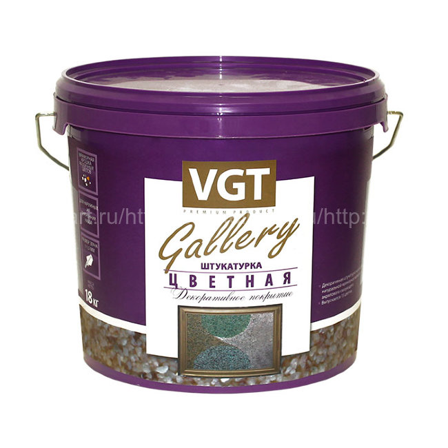 ВГТ (VGT GALERY) Эффект Камня крупнозернистая цветная штукатурка (1-1,5мм)  18кг