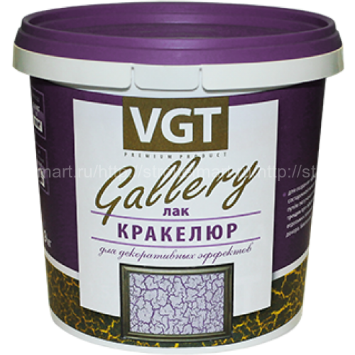 ВГТ (VGT GALLERY) лак кракелюрный эффекты микротрещин 0,9л