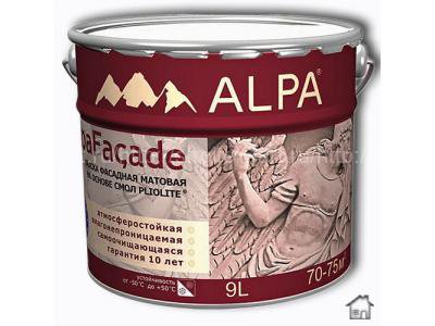 Alpa Alpafacade (АльпаФасад) база С, фасадная краска на основе Pliolite, 8,16 л.