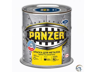 Гладкая краска для металла Panzer, 0.25 л.