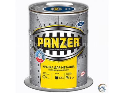 Гладкая краска для металла Panzer, 0.75 л.