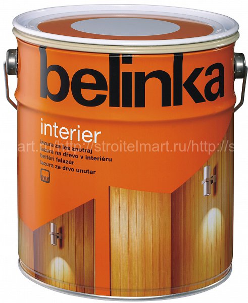 Belinka Interier (Белинка Интерьер) декоративное лазурное покрытие для дерева, 10л.