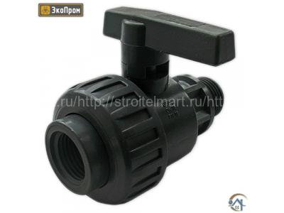 Кран шаровой 1 (пластик)