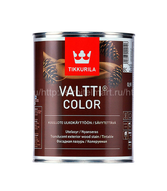 Tikkivala Valtti Color Classic (Валтти Колор) фасадная лазурь на масляной основе 9 л.