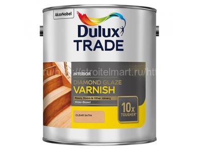 Dulux Diamond Glaze (Дулюкс Даймонд Глэз) паркетый лак на водной основе глянцевый 2,5 л.