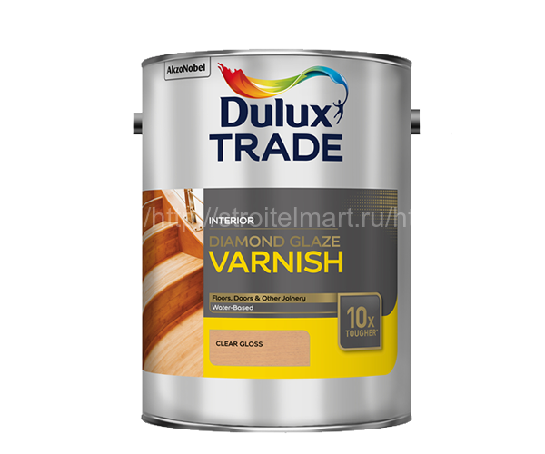 Dulux Diamond Glaze (Дулюкс Даймонд Глэз) паркетый лак на водной основе полуматовый 2,5л.