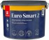 Краска Tikkivala Euro Smart 2 (Евро Смарт 2) глубокоматовая для стен и потолков 2,7 л.