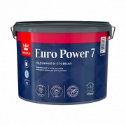 Краска Tikkivala Euro Power 7 A (Евро Пауер 7) матовая для стен и потолков, 2,7 л.