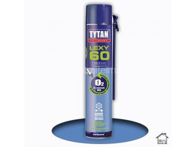 Пена монтажная Tytan Professional Lexy 60 О2 всесезонная, 750 мл.