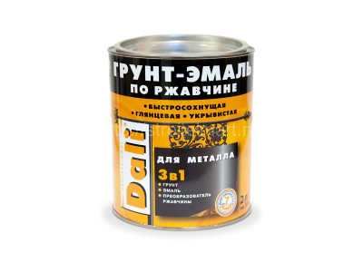 Дали Грунт-эмаль по ржавчине Рогнеда Dali 3 в 1 молотковая, 2 л