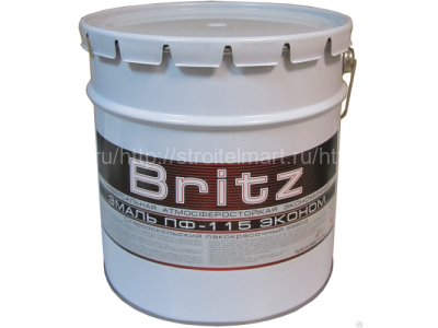 Эмаль Бриц ПФ-115 зеленая, 20 л.