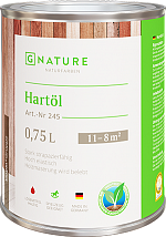 GNatur Hartöl Твердое масло для стен и потолков, 0,75л (Арт. 245)
