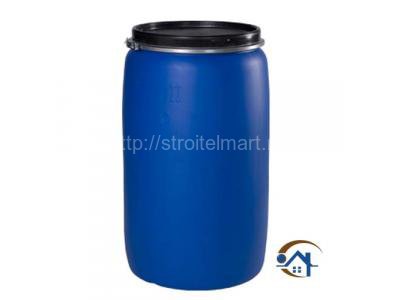 Пластиковая бочка новая с крышкой для воды на дачу ЗТИ Open Top, 227 литров