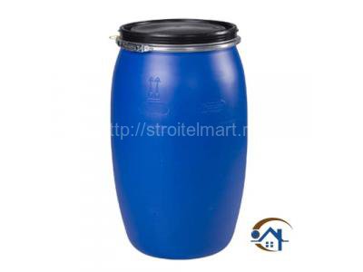 Пластиковая бочка новая с крышкой для воды на дачу ЗТИ Open Top, 127 литров