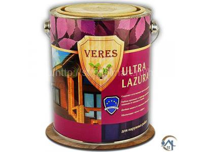 Veres Ultra Lazura, лессирующий антисептик для дерева, 2,7 л.